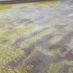 festői kézzel tűzött egyedi szőnyeg részlete