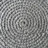 custom size circular wool rug detail