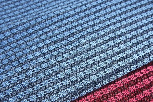 kézzel szövött csillag mintás textil részlete