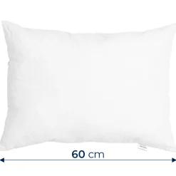 45x60 cm-es díszpárna belső pontos méretekkel illusztrálva