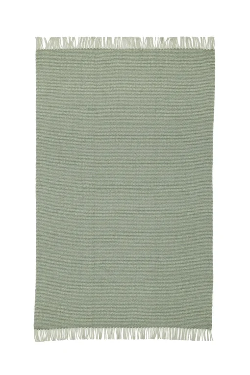 zöld pléd kiterítve 130x210 cm